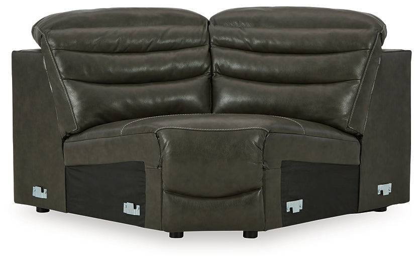 Center Line 5-Piece Sectional with Recliner at Towne & Country Furniture (AL) furniture, home furniture, home decor, sofa, bedding