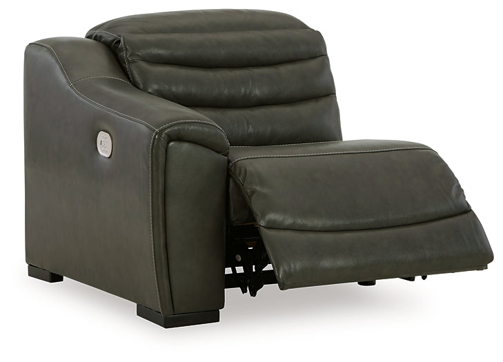 Center Line 6-Piece Sectional with Recliner at Towne & Country Furniture (AL) furniture, home furniture, home decor, sofa, bedding