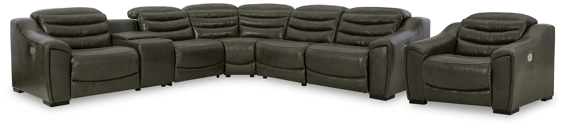 Center Line 6-Piece Sectional with Recliner at Towne & Country Furniture (AL) furniture, home furniture, home decor, sofa, bedding