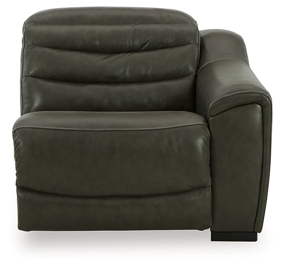 Center Line 6-Piece Sectional with Recliner at Towne & Country Furniture (AL) furniture, home furniture, home decor, sofa, bedding