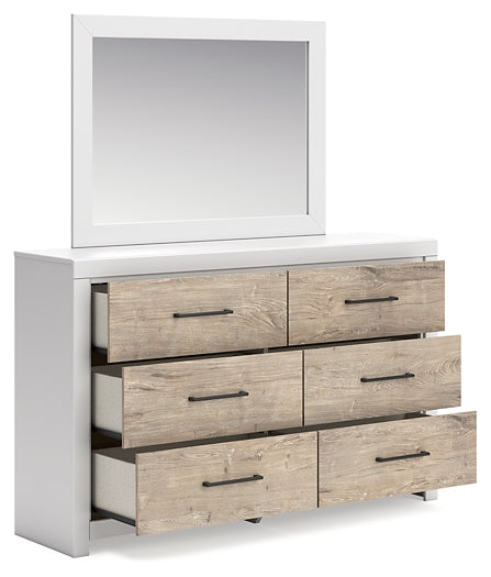 Charbitt Dresser and Mirror at Towne & Country Furniture (AL) furniture, home furniture, home decor, sofa, bedding