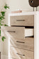 Charbitt Five Drawer Chest at Towne & Country Furniture (AL) furniture, home furniture, home decor, sofa, bedding