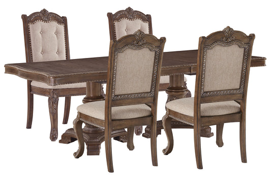 Charmond Dining Table and 4 Chairs at Towne & Country Furniture (AL) furniture, home furniture, home decor, sofa, bedding