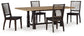 Charterton Dining Table and 4 Chairs at Towne & Country Furniture (AL) furniture, home furniture, home decor, sofa, bedding