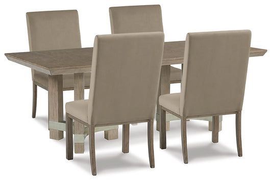 Chrestner Dining Table and 4 Chairs at Towne & Country Furniture (AL) furniture, home furniture, home decor, sofa, bedding