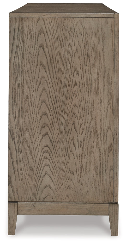 Chrestner Dining Table and 8 Chairs with Storage at Towne & Country Furniture (AL) furniture, home furniture, home decor, sofa, bedding
