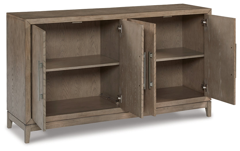 Chrestner Dining Table and 8 Chairs with Storage at Towne & Country Furniture (AL) furniture, home furniture, home decor, sofa, bedding