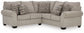 Claireah 2-Piece Sectional with Ottoman at Towne & Country Furniture (AL) furniture, home furniture, home decor, sofa, bedding