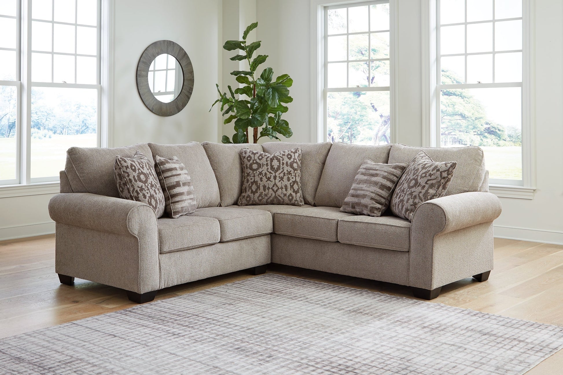 Claireah 3-Piece Sectional with Ottoman at Towne & Country Furniture (AL) furniture, home furniture, home decor, sofa, bedding