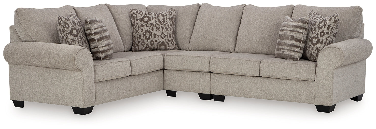 Claireah 3-Piece Sectional with Ottoman at Towne & Country Furniture (AL) furniture, home furniture, home decor, sofa, bedding