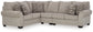Claireah 3-Piece Sectional with Ottoman at Towne & Country Furniture (AL) furniture, home furniture, home decor, sofa, bedding
