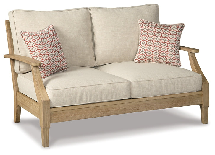Clare View Outdoor Sofa and Loveseat at Towne & Country Furniture (AL) furniture, home furniture, home decor, sofa, bedding