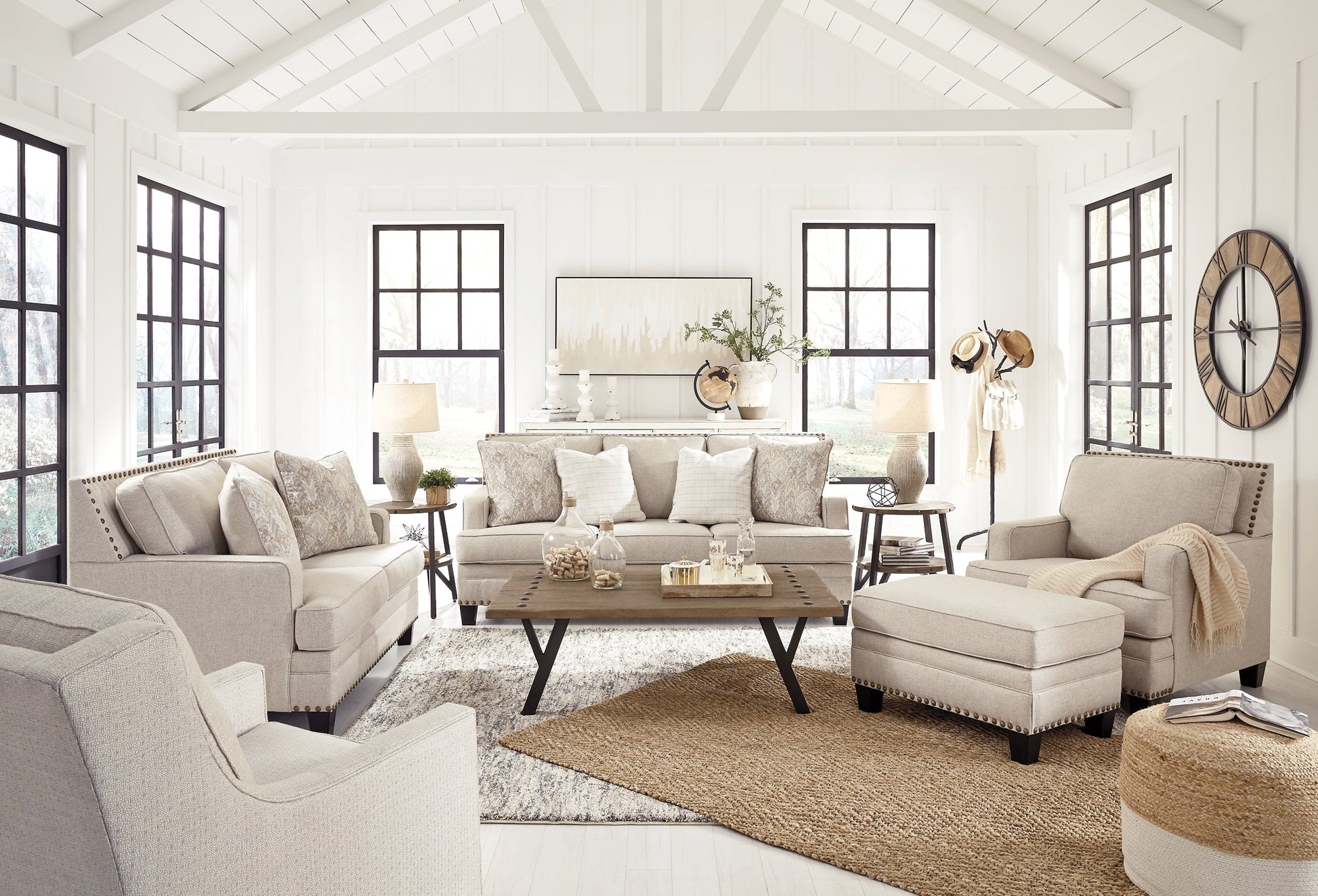 Claredon Sofa, Loveseat, Chair and Ottoman at Towne & Country Furniture (AL) furniture, home furniture, home decor, sofa, bedding