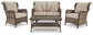 Clear Ridge Outdoor Loveseat and 2 Chairs with Coffee Table at Towne & Country Furniture (AL) furniture, home furniture, home decor, sofa, bedding