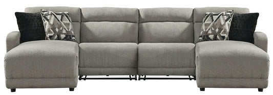 Colleyville 4-Piece Power Reclining Sectional with Chaise at Towne & Country Furniture (AL) furniture, home furniture, home decor, sofa, bedding