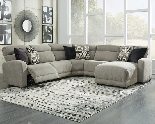 Colleyville 5-Piece Power Reclining Sectional with Chaise at Towne & Country Furniture (AL) furniture, home furniture, home decor, sofa, bedding