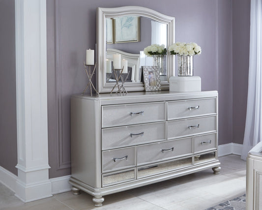 Coralayne Dresser and Mirror at Towne & Country Furniture (AL) furniture, home furniture, home decor, sofa, bedding