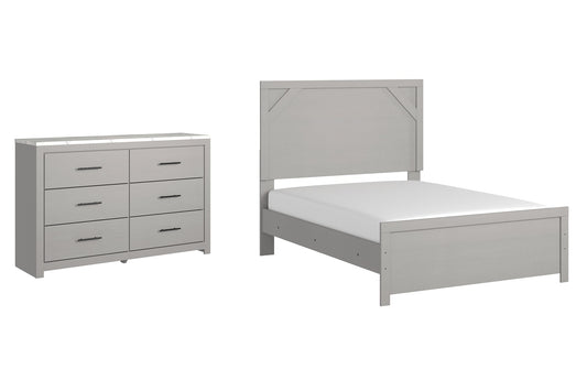 Cottonburg Full Panel Bed with Dresser at Towne & Country Furniture (AL) furniture, home furniture, home decor, sofa, bedding