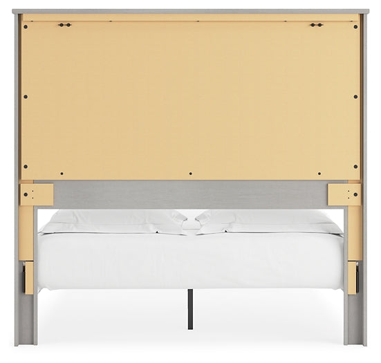Cottonburg Queen Panel Bed with Mirrored Dresser at Towne & Country Furniture (AL) furniture, home furniture, home decor, sofa, bedding