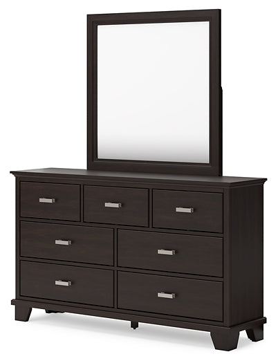 Covetown Dresser and Mirror at Towne & Country Furniture (AL) furniture, home furniture, home decor, sofa, bedding
