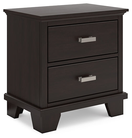 Covetown Two Drawer Night Stand at Towne & Country Furniture (AL) furniture, home furniture, home decor, sofa, bedding