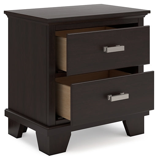 Covetown Two Drawer Night Stand at Towne & Country Furniture (AL) furniture, home furniture, home decor, sofa, bedding