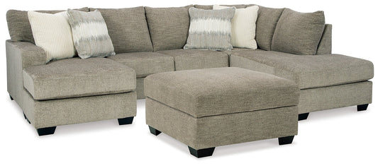 Creswell 2-Piece Sectional with Ottoman at Towne & Country Furniture (AL) furniture, home furniture, home decor, sofa, bedding