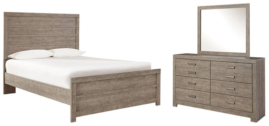 Culverbach Full Panel Bed with Mirrored Dresser at Towne & Country Furniture (AL) furniture, home furniture, home decor, sofa, bedding