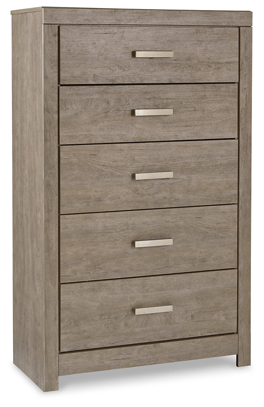 Culverbach Queen Panel Bed with Mirrored Dresser, Chest and 2 Nightstands at Towne & Country Furniture (AL) furniture, home furniture, home decor, sofa, bedding