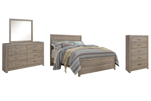 Culverbach Queen Panel Bed with Mirrored Dresser and Chest at Towne & Country Furniture (AL) furniture, home furniture, home decor, sofa, bedding