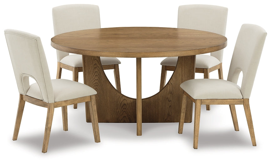 Dakmore Dining Table and 4 Chairs at Towne & Country Furniture (AL) furniture, home furniture, home decor, sofa, bedding
