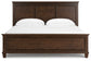 Danabrin California King Panel Bed with Mirrored Dresser and 2 Nightstands at Towne & Country Furniture (AL) furniture, home furniture, home decor, sofa, bedding