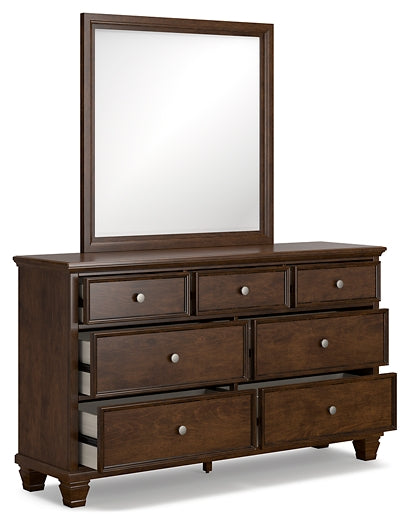 Danabrin Full Panel Bed with Mirrored Dresser, Chest and Nightstand at Towne & Country Furniture (AL) furniture, home furniture, home decor, sofa, bedding