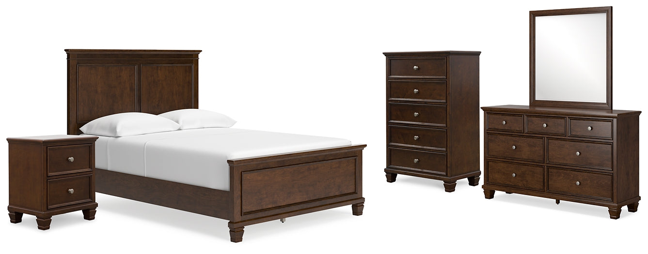 Danabrin Full Panel Bed with Mirrored Dresser, Chest and Nightstand at Towne & Country Furniture (AL) furniture, home furniture, home decor, sofa, bedding