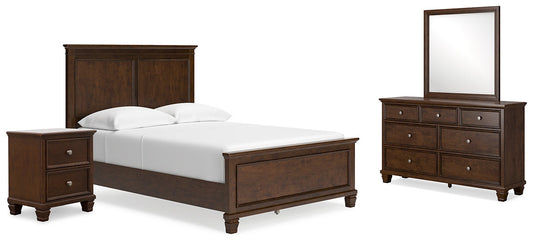 Danabrin Full Panel Bed with Mirrored Dresser and Nightstand at Towne & Country Furniture (AL) furniture, home furniture, home decor, sofa, bedding
