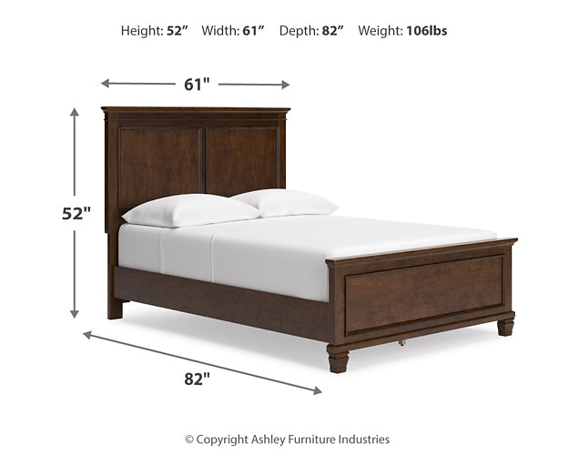 Danabrin Full Panel Bed with Mirrored Dresser at Towne & Country Furniture (AL) furniture, home furniture, home decor, sofa, bedding