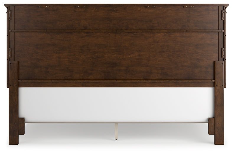 Danabrin King Panel Bed with Mirrored Dresser and Chest at Towne & Country Furniture (AL) furniture, home furniture, home decor, sofa, bedding