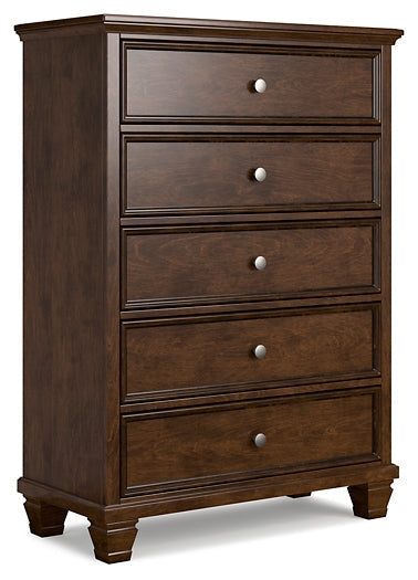 Danabrin King Panel Bed with Mirrored Dresser and Chest at Towne & Country Furniture (AL) furniture, home furniture, home decor, sofa, bedding