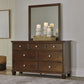 Danabrin King Panel Bed with Mirrored Dresser and Chest at Towne & Country Furniture (AL) furniture, home furniture, home decor, sofa, bedding