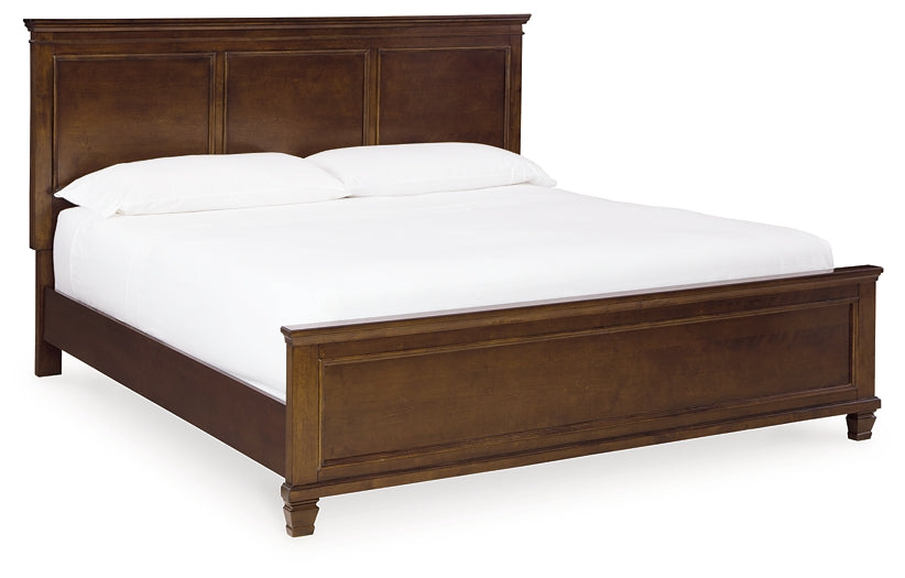 Danabrin King Panel Bed with Mirrored Dresser and Chest at Towne & Country Furniture (AL) furniture, home furniture, home decor, sofa, bedding
