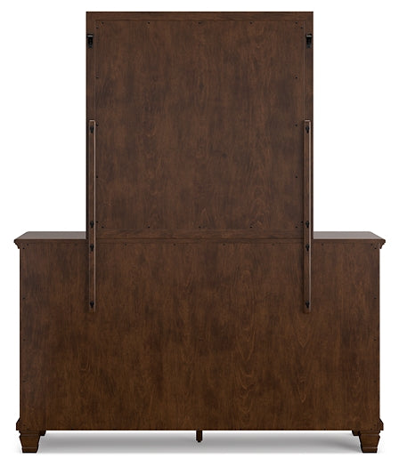 Danabrin King Panel Bed with Mirrored Dresser and Chest at Towne & Country Furniture (AL) furniture, home furniture, home decor, sofa, bedding