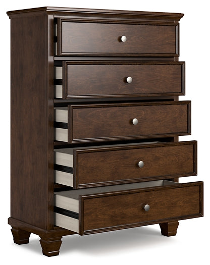 Danabrin King Panel Bed with Mirrored Dresser and Chest at Towne & Country Furniture (AL) furniture, home furniture, home decor, sofa, bedding