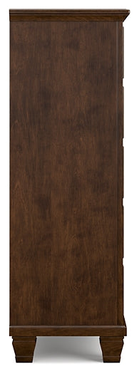 Danabrin King Panel Bed with Mirrored Dresser and Chest at Towne & Country Furniture (AL) furniture, home furniture, home decor, sofa, bedding