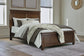 Danabrin Queen Panel Bed with Mirrored Dresser and 2 Nightstands at Towne & Country Furniture (AL) furniture, home furniture, home decor, sofa, bedding