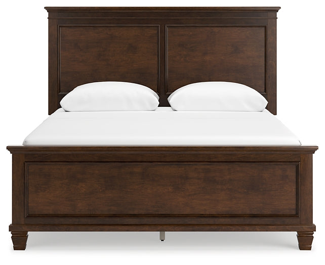 Danabrin Queen Panel Bed with Mirrored Dresser and 2 Nightstands at Towne & Country Furniture (AL) furniture, home furniture, home decor, sofa, bedding