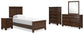 Danabrin Twin Panel Bed with Mirrored Dresser, Chest and Nightstand at Towne & Country Furniture (AL) furniture, home furniture, home decor, sofa, bedding