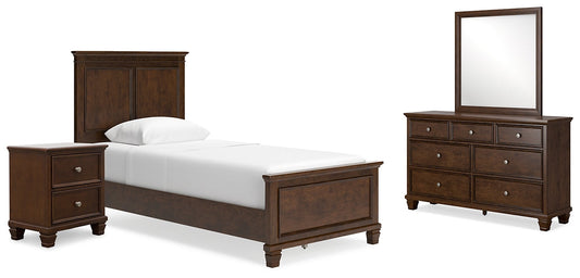 Danabrin Twin Panel Bed with Mirrored Dresser and Nightstand at Towne & Country Furniture (AL) furniture, home furniture, home decor, sofa, bedding