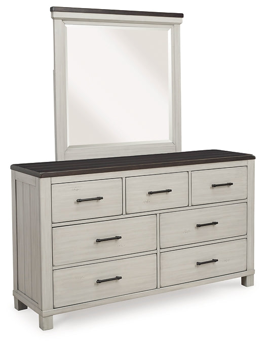 Darborn California King Panel Bed with Mirrored Dresser, Chest and Nightstand at Towne & Country Furniture (AL) furniture, home furniture, home decor, sofa, bedding