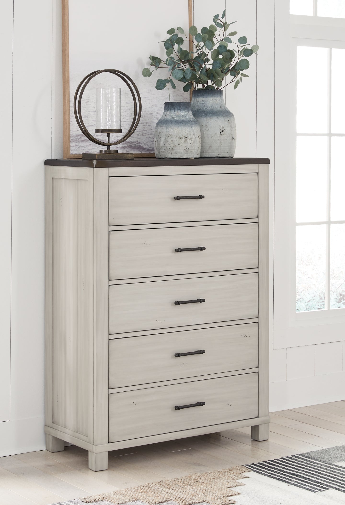 Darborn California King Panel Bed with Mirrored Dresser and Chest at Towne & Country Furniture (AL) furniture, home furniture, home decor, sofa, bedding