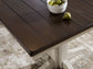 Darborn Dining Table and 4 Chairs and Bench at Towne & Country Furniture (AL) furniture, home furniture, home decor, sofa, bedding